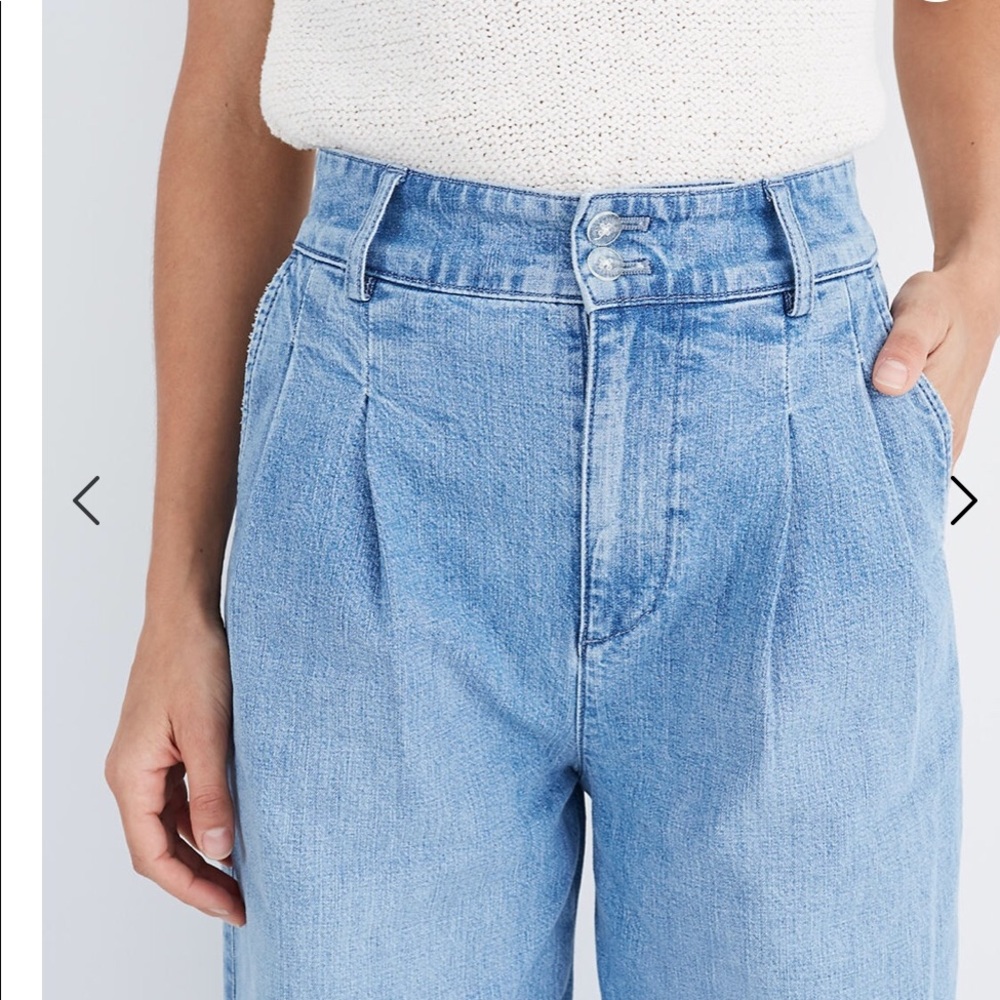 Madewell cropped pleated Jeans - Picture 3 of 3